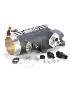 BBK 96-04 Mustang 4.6 GT 78mm Throttle Intake BBK Power Plus Series - Charcoal