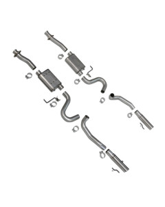 BBK 86-04 Mustang Cat-Back Kit Varitune Mufflers Stainless Steel Tips