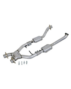 BBK 96-98 Mustang 4.6 Cobra High Flow X Pipe With Catalytic Converters - 2-1/2