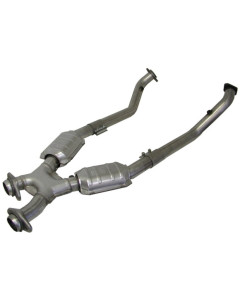 BBK 94-95 Mustang 5.0 High Flow X Pipe With Catalytic Converters - 2-1/2