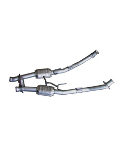 BBK 94-95 Mustang 5.0 High Flow H Pipe With Catalytic Converters - 2-1/2
