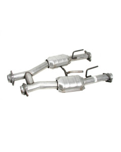 BBK 79-93 Mustang 5.0 Short Mid H Pipe With Catalytic Converters 2-1/2 For BBK Long Tube Headers