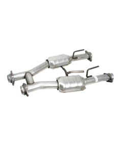 BBK 96-04 Mustang 4.6 GT / Cobra Short Mid H Pipe w Catalytic Converters 2-1/2 For Long Tube Headers
