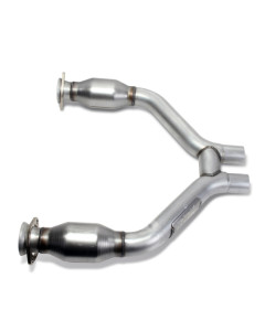 BBK 2015-16 Mustang V6 Short Mid H Pipe With Converters (To Be Used With 1642 Series Headers)
