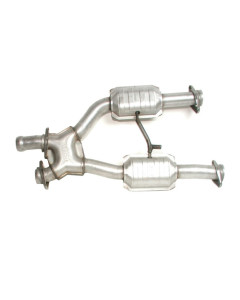 BBK 96-04 Mustang 4.6 GT / Cobra Short Mid X Pipe w Catalytic Converters 2-1/2 For Long Tube Headers