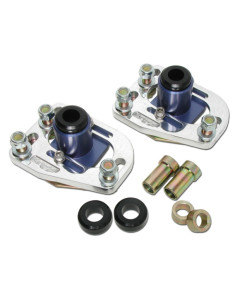 BBK 79-93 Mustang Caster Camber Plate Kit - Silver Anodized Finish