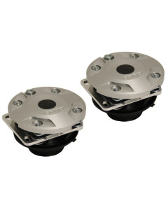 BBK 05-14 Mustang Caster Camber Plate Kit - Silver Anodized Finish