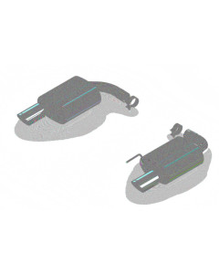 Borla Atak S Rear Section 15-17 Ford Mustang GT 5.0L V8 MT/AT 2.5in pipe 4in tip