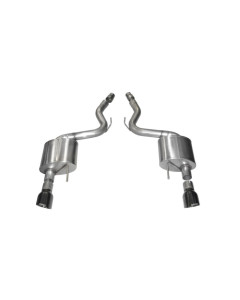 Corsa 15-17 Mustang GT 5.0 3in Axle-Back Exhaust Black Dual 4.5in Tip Sport
