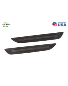 Diode Dynamics 15-23 EU/AU Ford Mustang LED Sidemarkers - Smoked (Pair)