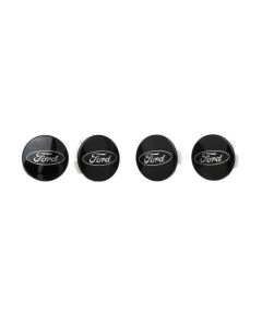 Ford Performance Car Black and Chrome Wheel Cap