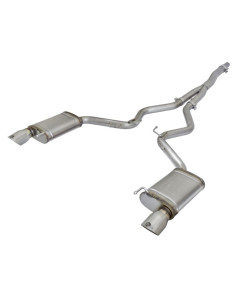 aFe MACHForce XP Exhausts Cat-Back SS-304 EXH w/ Polished Tips 15-17 Ford Mustang EcoBoost 2.3L (t)
