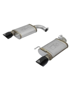 aFe MACHForce XP 2.5in 409 Stainless Axle-Back Exhaust w/ Black Tips 15-17 Ford Mustang I4-2.3L (t)
