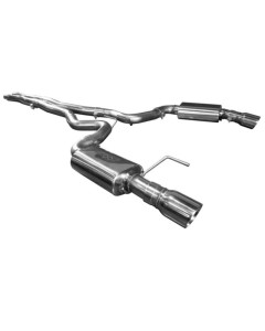 Kooks 15-17/24-26 Mustang 5.0L 4V Convertible 3in Cat-Back w/ X-Pipe 4in Slash Cut Polished Tips Exhaust