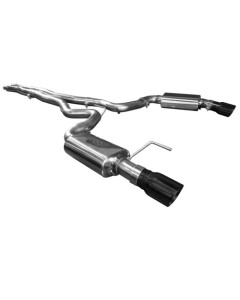 Kooks 15-17/24-26 Mustang  5.0L 4V Convertible 3in Cat-Back w/ X-Pipe 4in Slash Cut Black Tips Exhaust