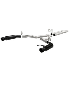 MagnaFlow Cat-Back 15-17 Mustang 5.0L V8 Competition SS 3in Dual Split Rear 4.5in Black Tips