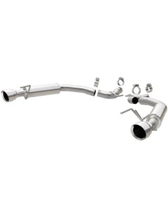 MagnaFlow Axle-Back, SS, 2.5in, Competition, Dual Split Polish 4.5in Tip 15-23 Mustang EcoBoost