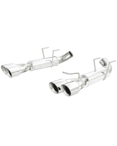 MagnaFlow 11-12 Mustang V8 5.0L Dual Split Rear Exit Axle-Back Stainless Cat-Back Perf Exhaust