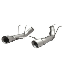 MagnaFlow 13-14 Mustang Dual Split Rear Exit Stainless Axle-Back Cat-Back Exhaust (Competition)