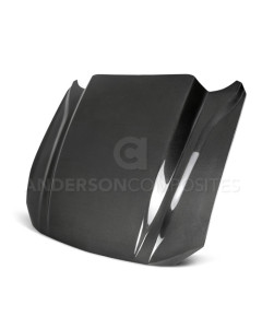 Anderson Composites 18-23 Mustang Double Sided Type-CJ 4in Carbon Fiber Cowl Hood