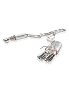 Stainless Works 18+ Ford Mustang GT 3in Redline Series Cat-Back H-Pipe w/Active Valves & Quad Tips