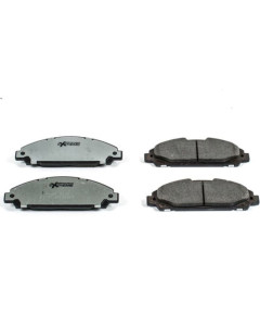 PowerStop Z26 Street Performance Carbon-Fiber Ceramic Brake Pads; Front Pair (15-23 Mustang EcoBoost w/o Performance Pack, V6)