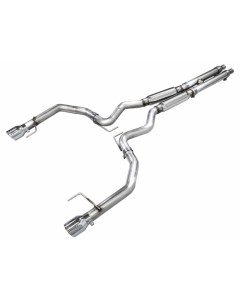 AWE 24-26 Mustang GT Fastback S650 RWD Track Edition Cat-Back Exhaust w/ Dual Chrome Silver Tips
