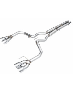 AWE 24-26 Mustang GT Fastback S650 RWD Track Edition Cat-Back Exhaust w/ Quad Chrome Silver Tips
