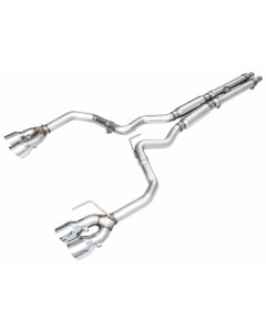 AWE 24-26 Mustang Dark Horse S650 RWD Track Edition Cat-Back Exhaust w/ Quad Chrome Silver Tips