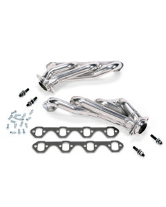 BBK 79-93 Mustang 351 Swap Shorty Unequal Length Headers - 1-5/8 Silver Ceramic