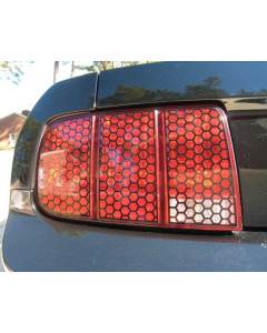 Anchor Room Tail Light Honey Comb Vinyl Overlay (2005-2009 Mustang)