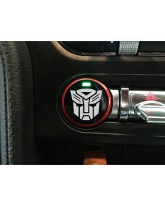 Anchor Room Push Button Decal "Autobot" (2015-2023 Mustang)