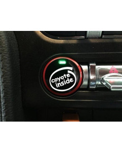 Anchor Room Push Button Decal "Coyote Inside 2" (2015 - 2023 Mustang)