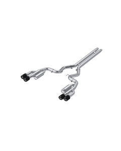 MBRP 3" Race Cat-Back - Stainless Steel  - Carbon Fiber Tips (18-23) GT 5.0