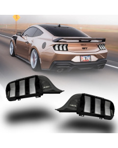 Auto Addict USA 2024+ Mustang S650 Euro Style Taillights Amber Turn Signal Sequential