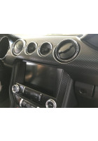 Anchor Room Dash Overlay Kit - Carbon Fiber (2015-2023 Mustang)