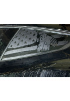 Anchor Room Quarter Window American Flag Reaper Graphic( 2015-2023 Mustang)