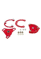 BMR 15-25 S550 Mustang Caster Camber Plates - Red