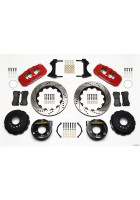 Wilwood AERO4 Rear P-Brake Kit 14.00in Drill Red 2005-2014 Mustang