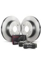 Brembo OE 07-14 Ford Mustang Front Brake Kit (Ceramic Pads)