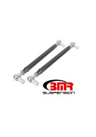 BMR 79-98 Fox Mustang Chrome Moly Lower Control Arms w/ Double Adj. Rod Ends - Black Hammertone