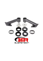 BMR 15-25 S550 Mustang Cradle Bushing Lockout Kit - Black Hammertone