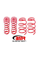 BMR 05-14 Mustang GT Drag Version Lowering Springs (Set Of 4) - Red