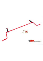 BMR 05-10 Mustang Rear Solid 22mm Sway Bar Kit w/ Bushings & Billet Links - Red