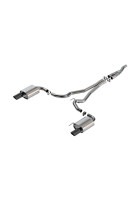 Borla 24 Ford Mustang 2.3L EcoBoost 2.50 S-TYPE Black Chrome Cat-Back Exhaust - Non-Active
