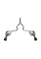 Corsa 24-26 Mustang GT Xtreme Cat-Back Ex. Sys. 3.0in Dual Rear Exit w/4.5in Black PVD Pro Tips