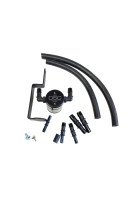 J&L 99-04 Ford Mustang GT Passenger Side Oil Separator 3.0 - Black Anodized