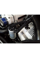 J&L 07-14 Ford Mustang GT500 Driver Side Oil Separator 3.0 - Clear Anodized