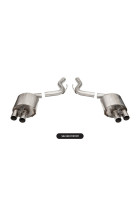 Corsa 2015-2020 Ford Mustang GT350/R 5.2L V8 Dual Rear Axle-Back- Stainless Dual Rear Exit