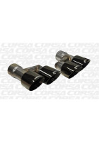 Corsa 2015-2017 Ford Mustang GT 5.0 Black Quad Tips Kit